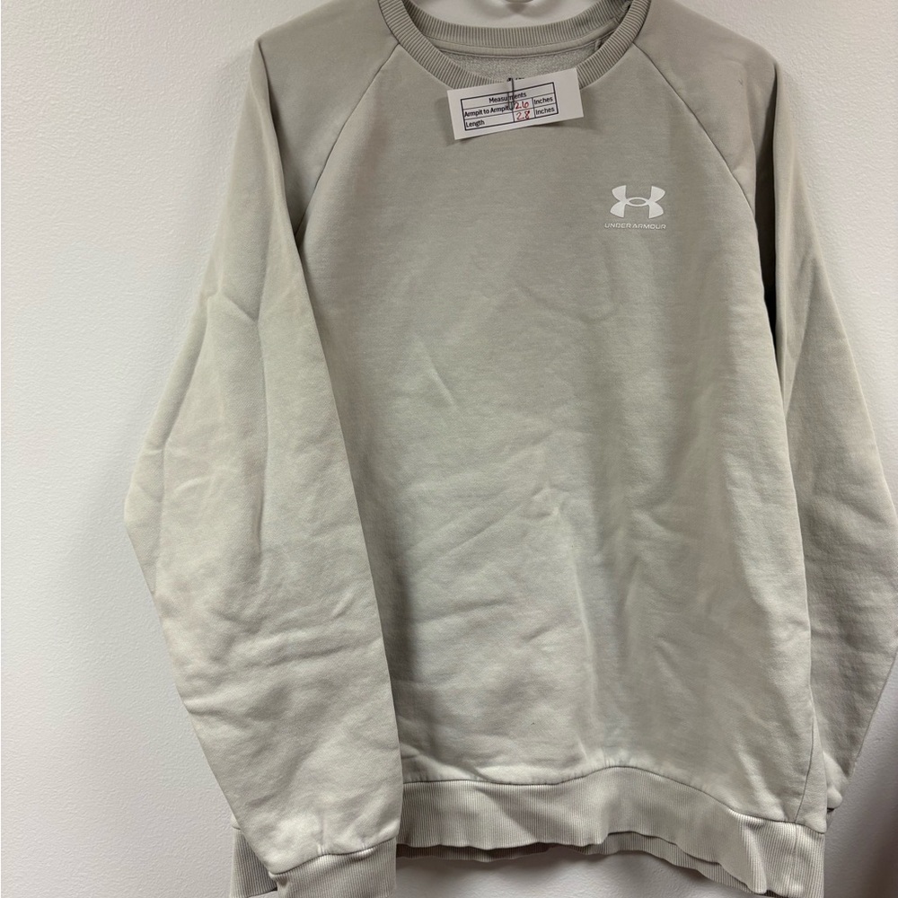 Under Armour Men’s Ivory Crewneck Sweatshirt Size XL